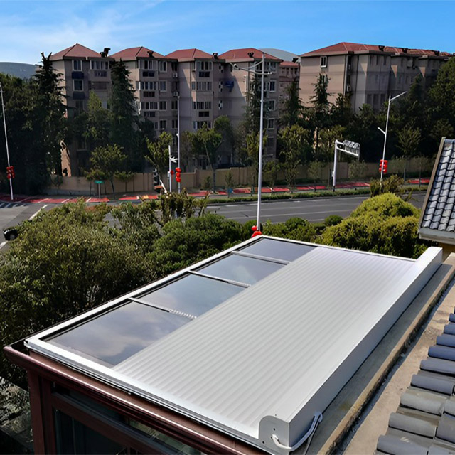 Obturateur à rouleaux en alliage en aluminium horizontal