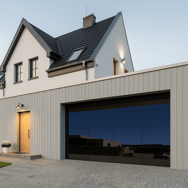 Verre sans cadre MODERNE RÉSIDENTIAL AUTOMATIQUE DES GARAGE DE GARAGE