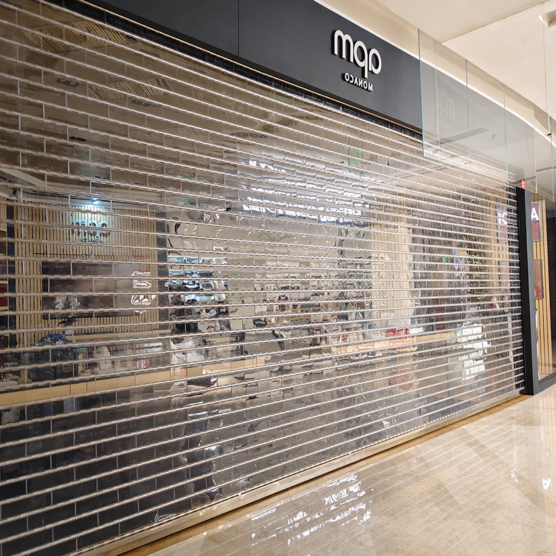 Porte de rouleau transparent en acier inoxydable