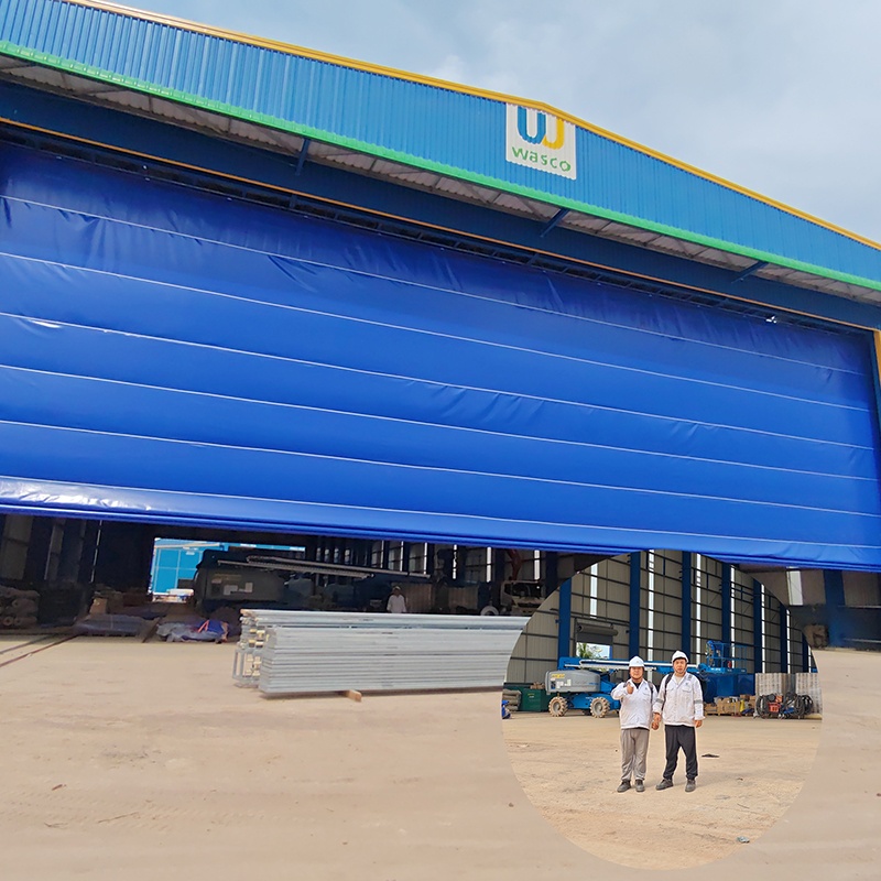 Tissu en PVC Porte de hangar à levage vertical