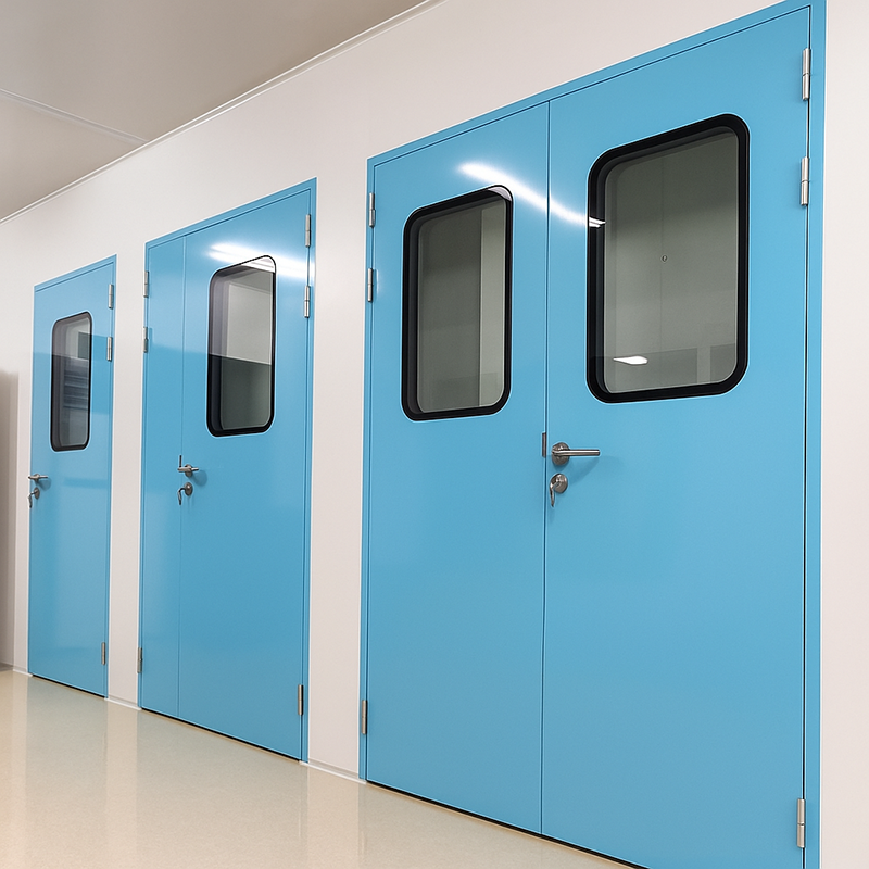 Porte de la chambre propre