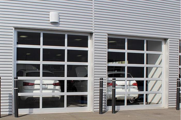 porte de garage en verre